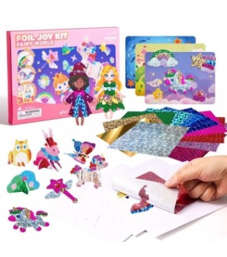 Kit creativo 3 en 1 láminas brillantes