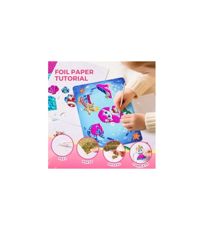 Kit creativo 3 en 1 láminas brillantes