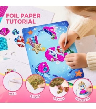 Kit creativo 3 en 1 láminas brillantes