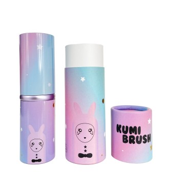 Brocha suave kabuki con print de huella