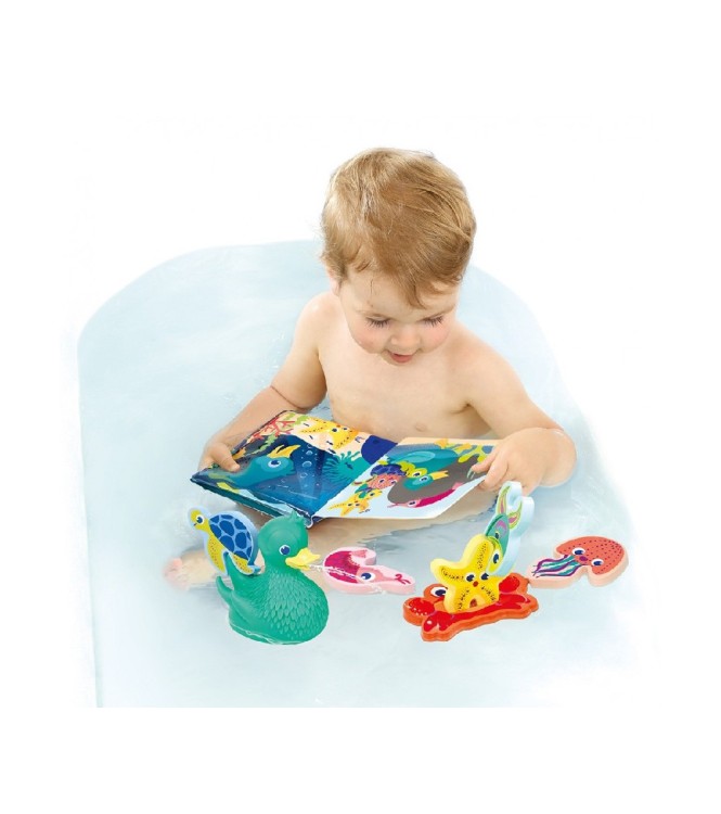 Libro de Baño y 5 Marionetas de Dedo