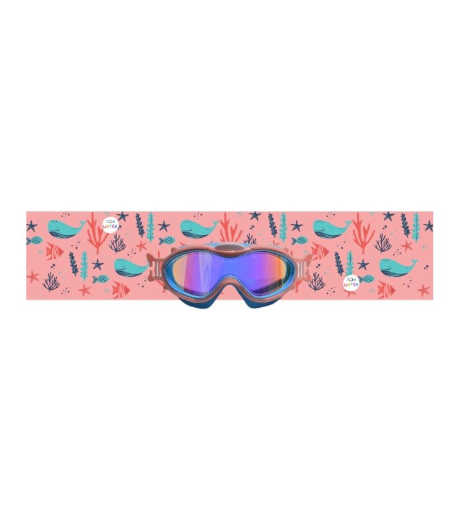 Gafas de natación rosas Ballenas Turbant