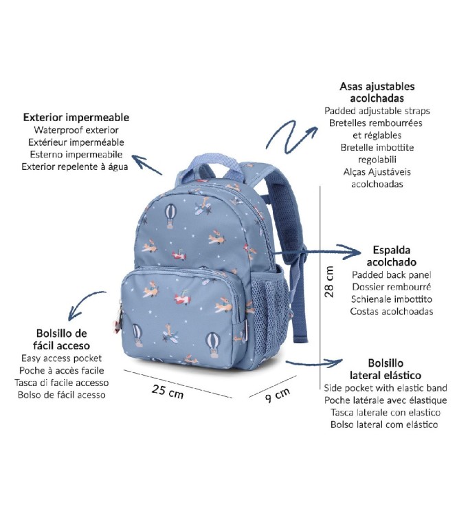 Mochila Infantil Planes