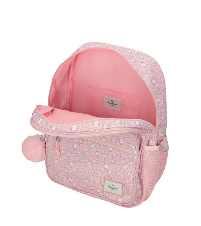 Mochila Pepe Jeans Rosa Flores