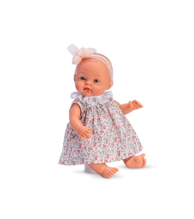 ALEX 36cm - Vestido Flores Salmón