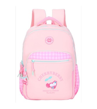 MOCHILA ESCOLAR DOBLE CHERRY 44X32CM