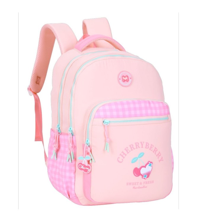 MOCHILA ESCOLAR DOBLE CHERRY 44X32CM