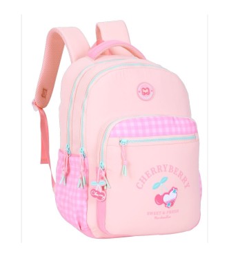 MOCHILA ESCOLAR DOBLE CHERRY 44X32CM