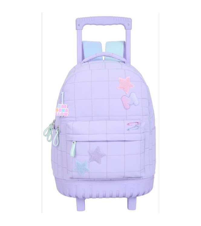 Mochila con Carro Escolar Doble Creamy