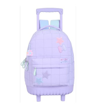 Mochila con Carro Escolar Doble Creamy