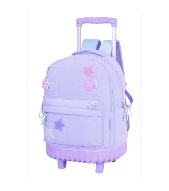 Mochila con Carro Escolar Doble Creamy