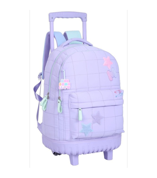 Mochila con Carro Escolar Doble Creamy