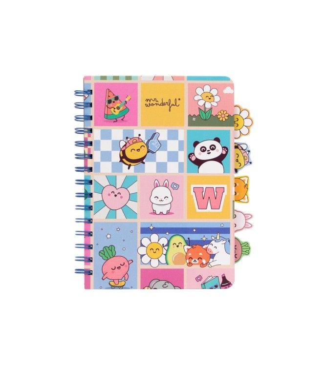 LIBRETA A5 CON SEPARADORES WONDER COMIC