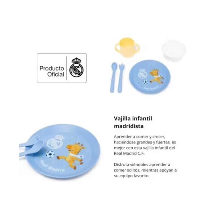 Vajilla infantil Real Madrid