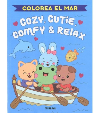 COZIE CUTIE COMFY  RELAX COLOREA EL MAR