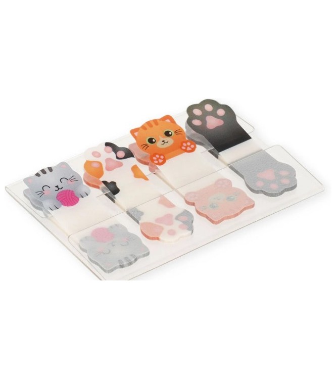Marcapáginas Adhesivo Gatos