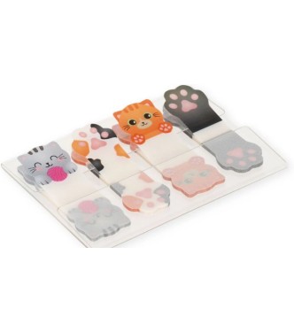 Marcapáginas Adhesivo Gatos