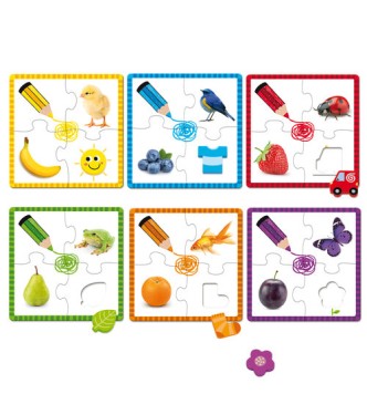 Puzzle 6 colores