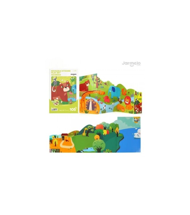 Libro Pegatinas Reutilizables ANIMAL PLA