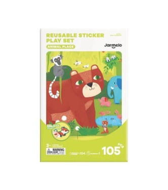 Libro Pegatinas Reutilizables ANIMAL PLA