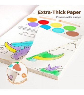 Cuaderno con Acuarela THE DINOSAUR PARAD