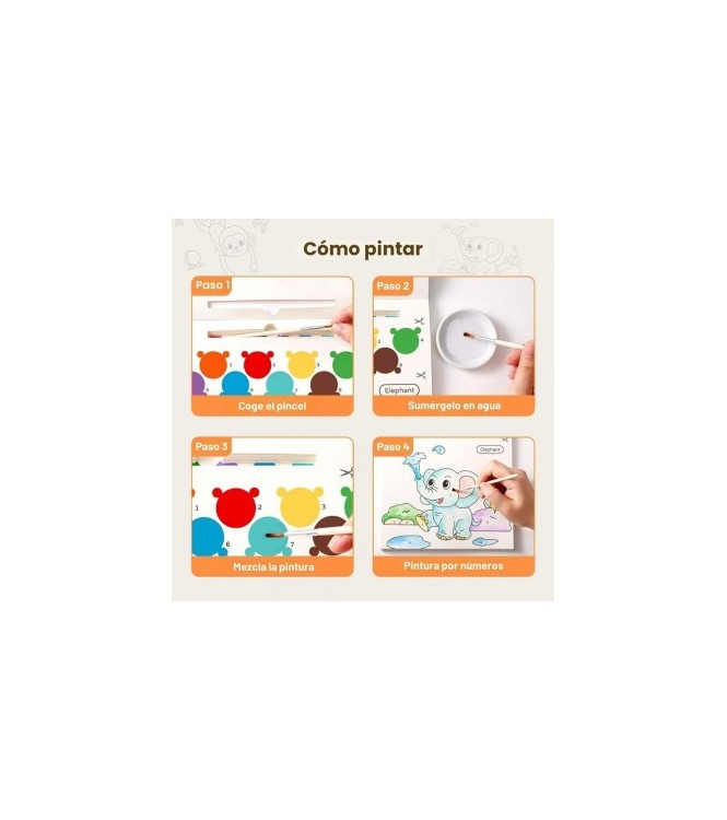 Cuaderno con Acuarela THE ANIMAL STORY