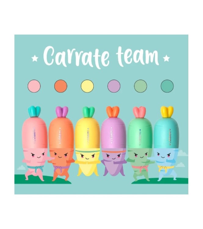 6 subrayadores carrot