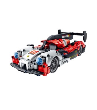 iMMaster Coche de carreras blanco y rojo