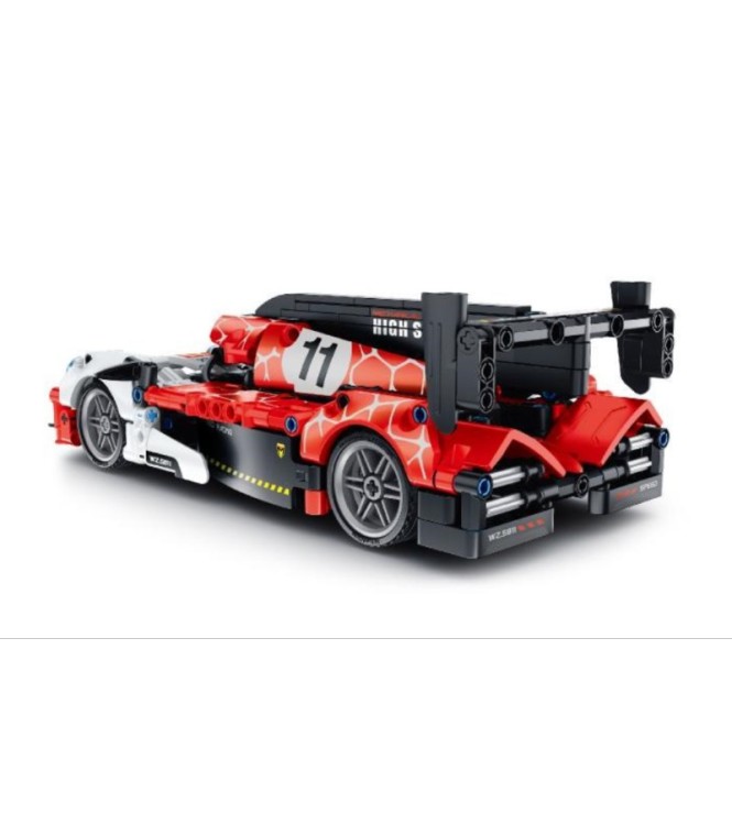 iMMaster Coche de carreras blanco y rojo