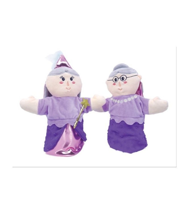 Svoora Marionetas de doble cara Abuela -
