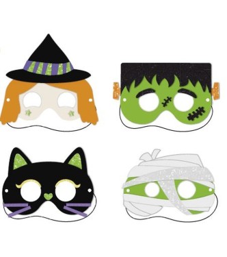 BLISTER 4 MASCARAS HALLOWEEN