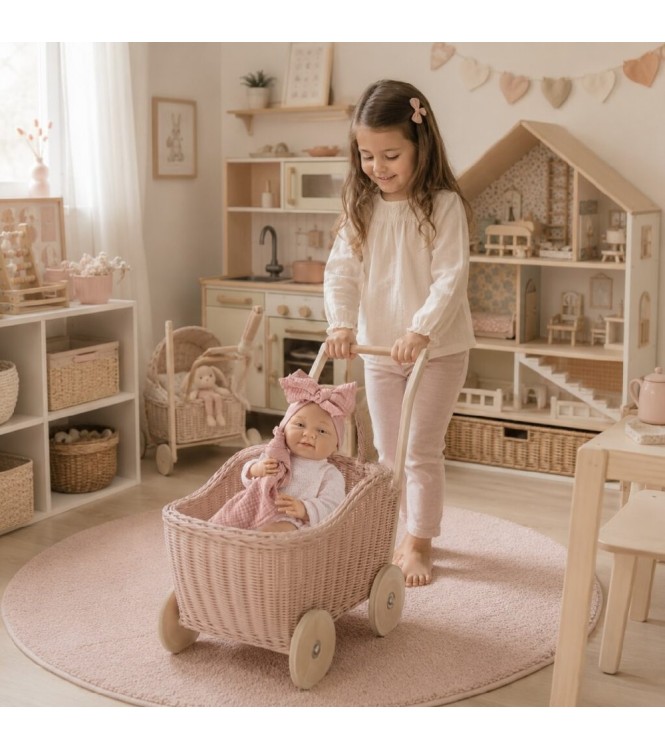MATTI CONJUNTO PELELE PUNTO ROSA CON MAN
