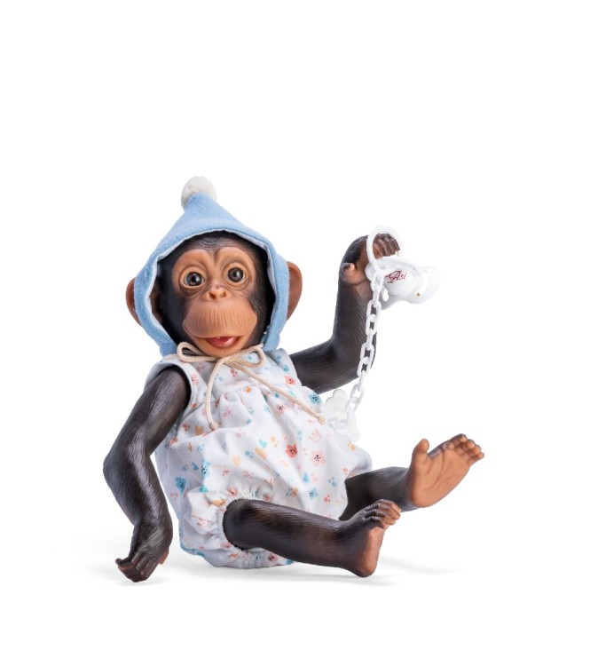 NILO EL CHIMPANCÉ PELELE GORRO GNOMO AZU