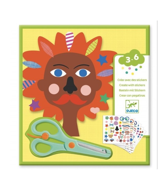 Crear con pegatinas Peluquería