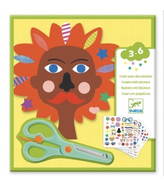 Crear con pegatinas Peluquería