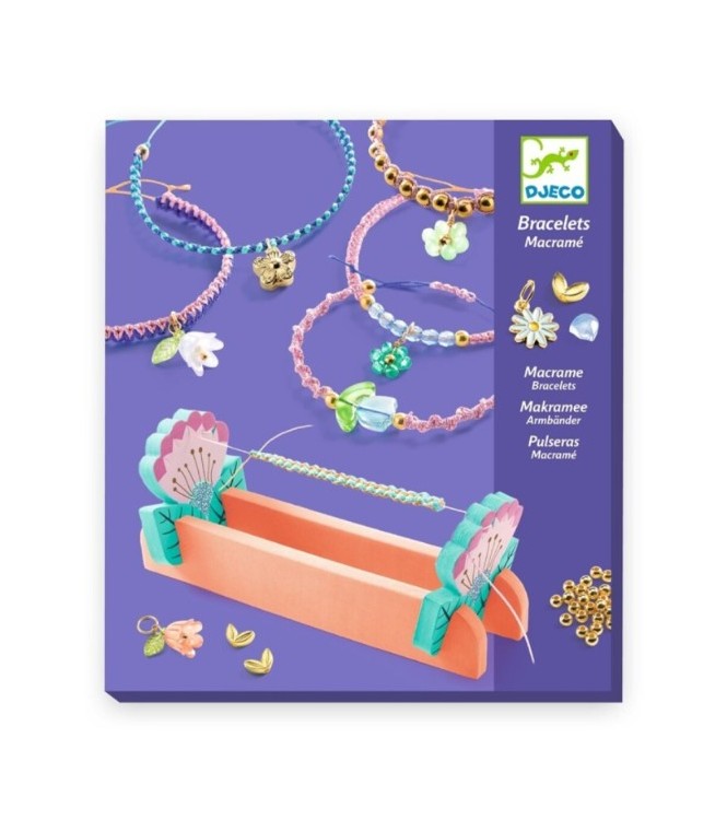 Pulseras de macramé azules