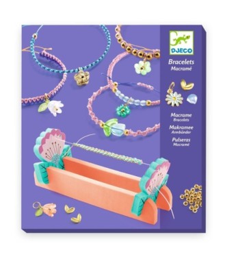 Pulseras de macramé azules