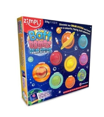 Pack 9 bombas de baño Sistema Solar