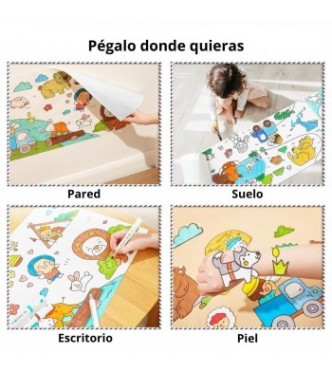 Papel Adhesivo Animal Stories