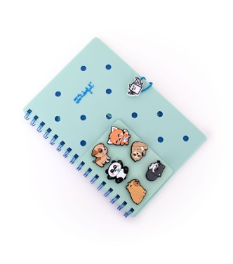 Set de Libreta Charms Verde