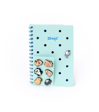 Set de Libreta Charms Verde