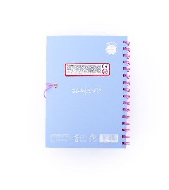 Set de Libreta A5 con Charms Azul