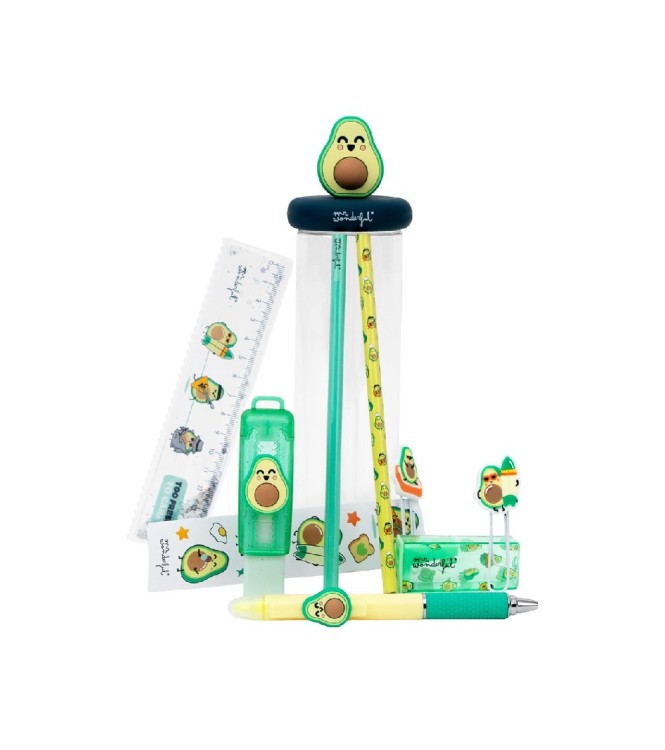 Set de Escritura con Charm Aguacate