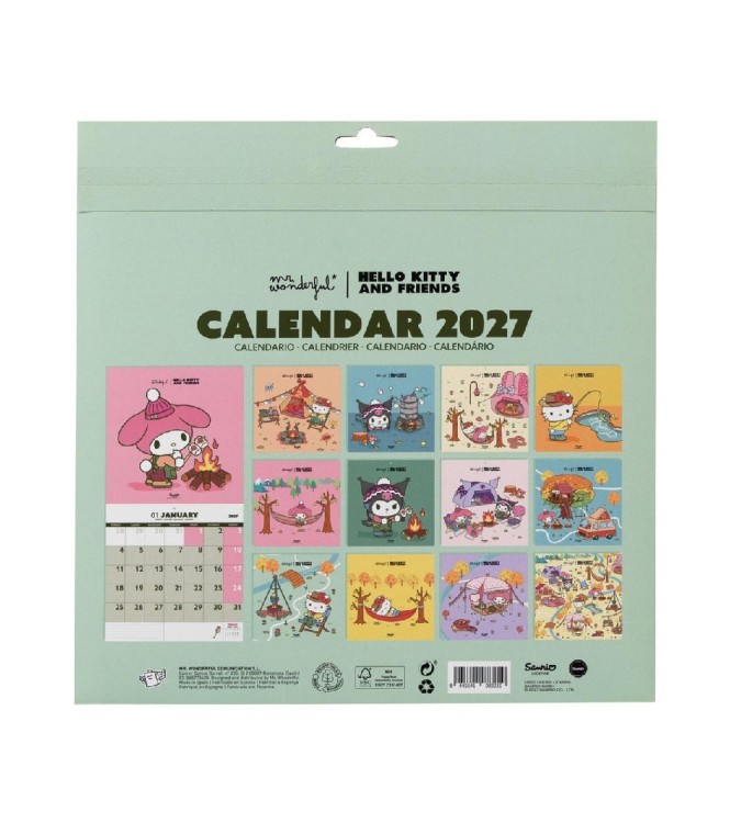 Poster Calendar 2027 Hello KittyFriends