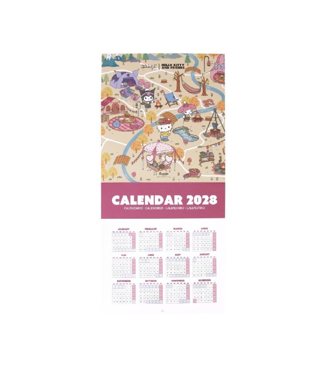 Poster Calendar 2027 Hello KittyFriends