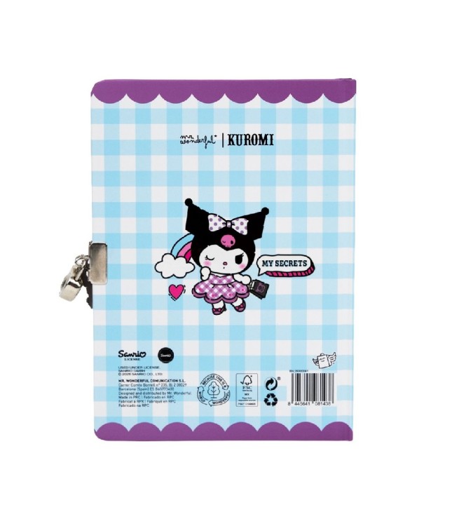 Secreto Diario+Boli Borrable Kuromi