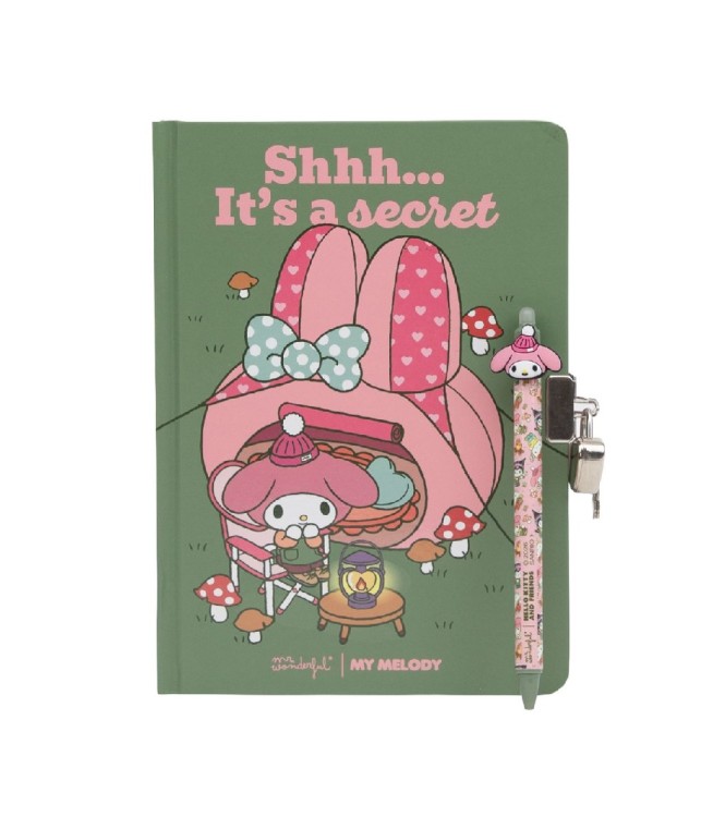 Diario Secreto+Boli Borrable My Melody