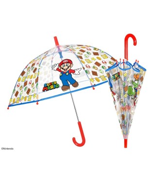 Paraguas Infantil 45 8 Transp Super Mari