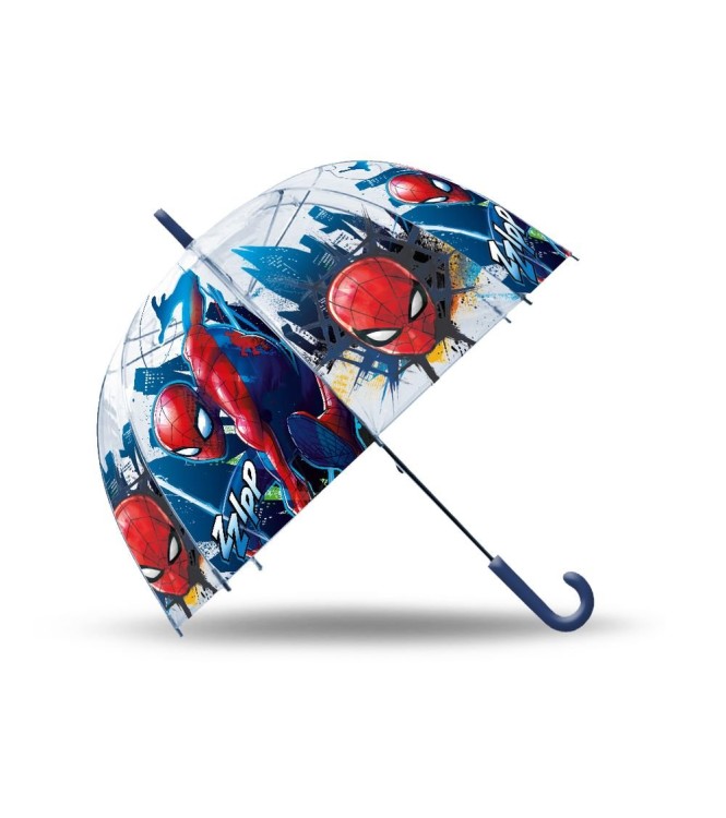 Paraguas Transsparente Spiderman 46cm