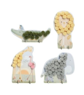 Tarjetas De Pompones Safari Little Dutch